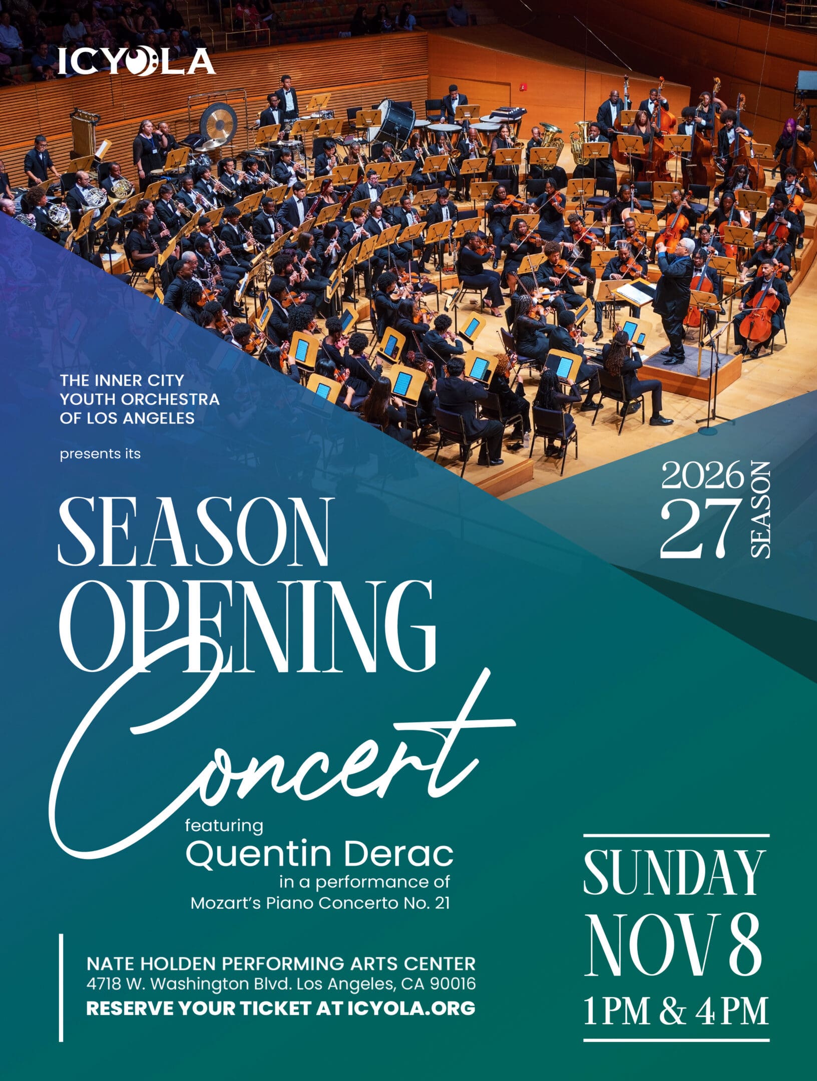 ICYOLA Season Opening Concert 2026 (1pm and 4pm)