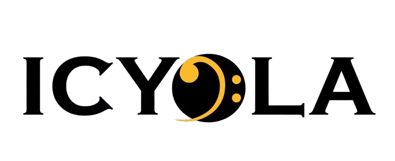 A black and yellow logo for the yo l.